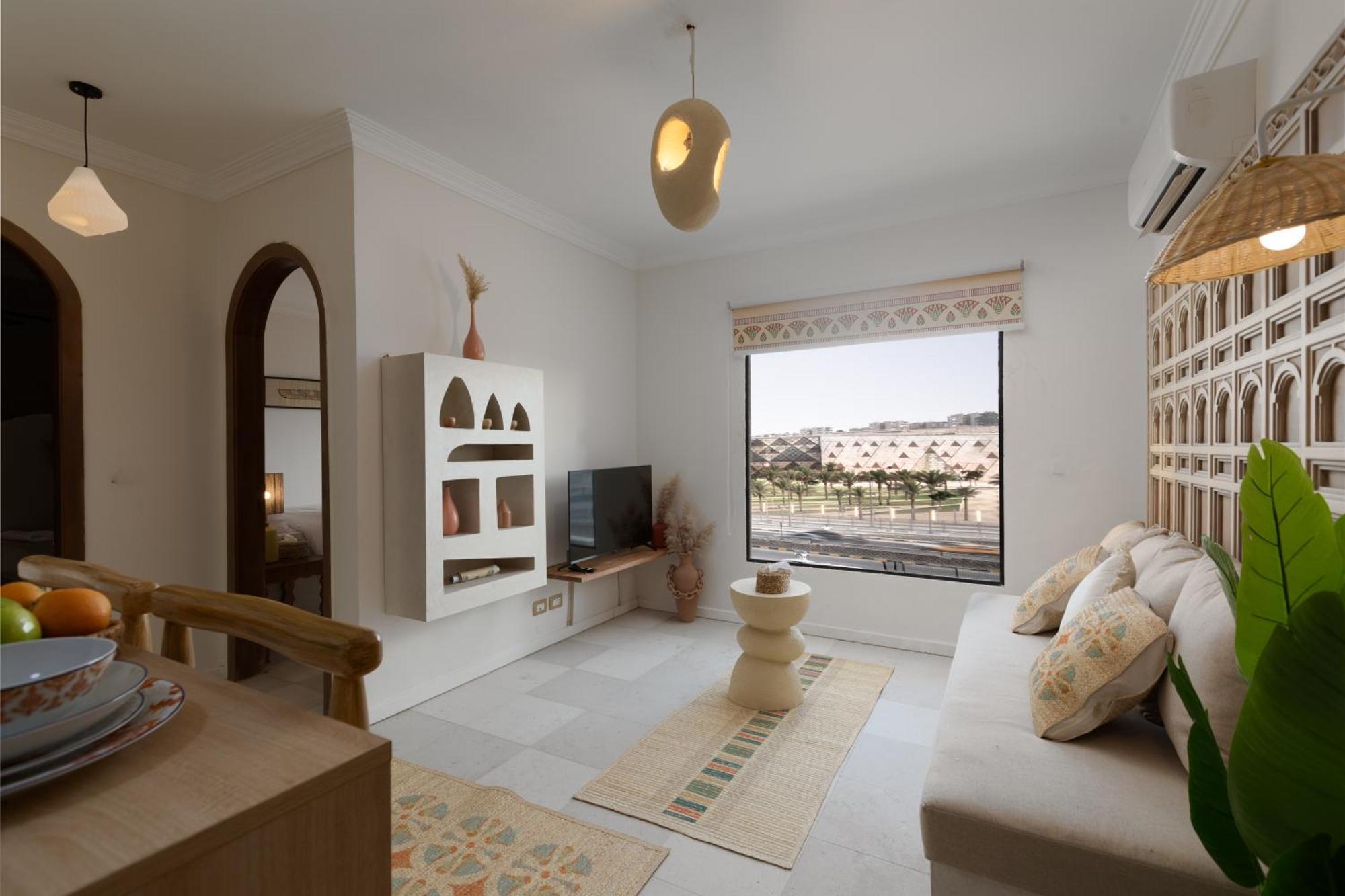 Fancy Pyramids' View, Giza's Gem Appartement *